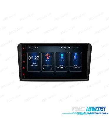 AUTORADIO GPS ANDROID 14 AUDI A3 S3 RS3 03-12
