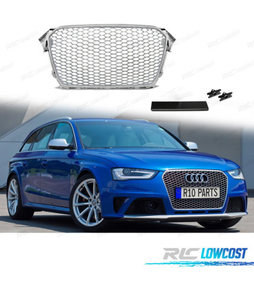 CALANDRE AUDI A4 B8 11-15 LOOK RS GRIS CLAIR