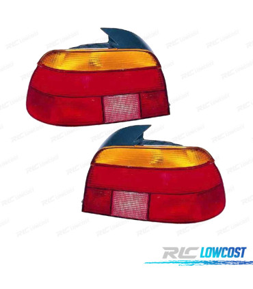 FEUX ARRIÈRE POUR BMW SÉRIE 5 E39 BERLINE 95-00 AMBRE