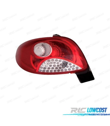 FEUX ARRIÈRE GAUCHE POUR PEUGEOT 206 PLUS 09- BLANC ROUGE