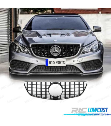 CALANDRE MERCEDES CLASSE E COUPÉ C207 13-15 LOOK GT-R NOIR BRILLANT