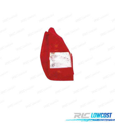FEUX ARRIÈRE GAUCHE POUR CITROEN C2 03-08 ROUGE BLANC