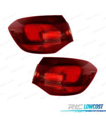 FEUX ARRIÈRE POUR OPEL ASTRA J SPORTS TOURER 10-16 FUMÉ ROUGE