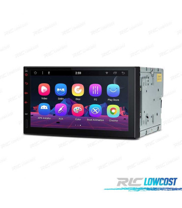 AUTORADIO 7" ANDROID 8.1 OCTA-CORE 2DIN ÉCRAN INCURVÉ MULTIMÉDIA