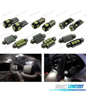 KIT 26 AMPOULES LED INTÉRIEUR POUR MERCEDES CLASSE E W211 2002-2008