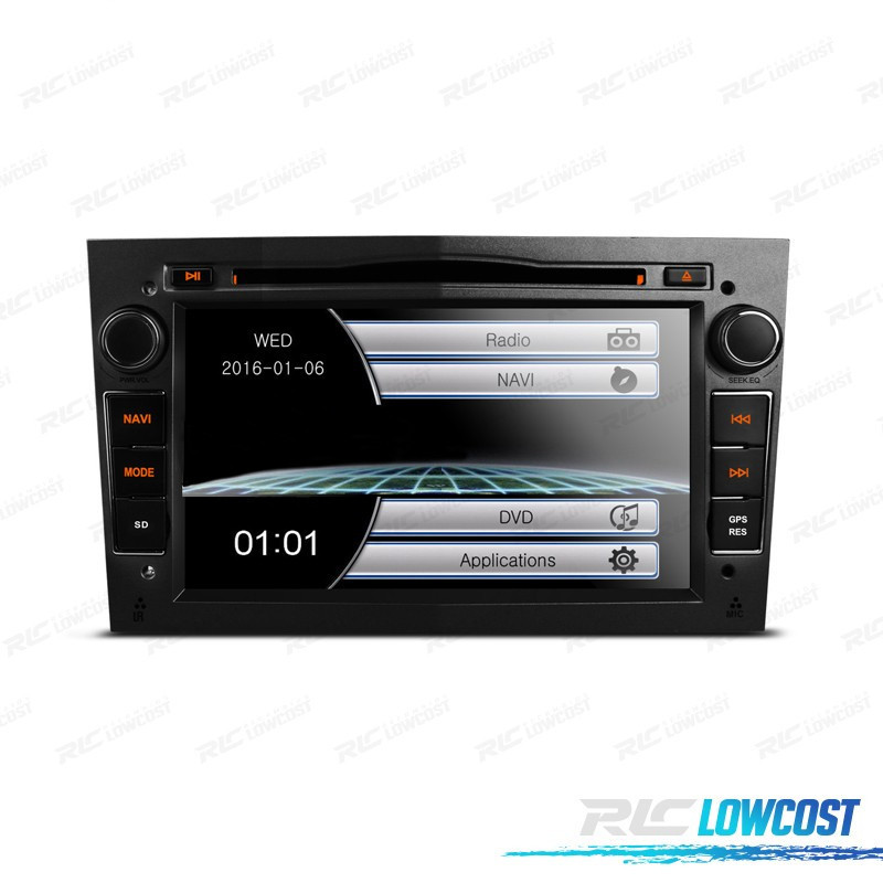 AUTORADIO 2DIN POUR OPEL USB GPS TACTIL HD 7 NOIR FUMÉ