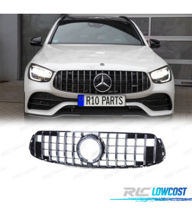 CALANDRE MERCEDES CLASSE GLC X253 SUV 19- AMG NOIR CHROMÉ