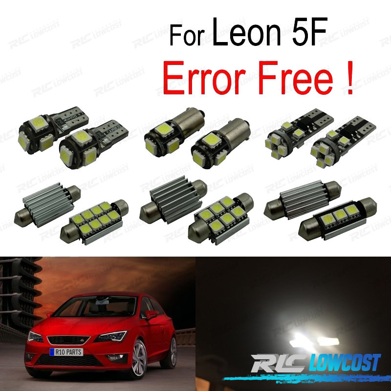 KIT AMPOULE LED INTÉRIEUR POUR SEAT LEON MK3 5F 5F1 5F5 5F8 13-18