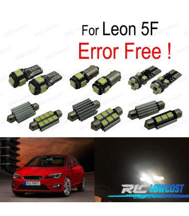 KIT AMPOULE LED INTÉRIEUR POUR SEAT LEON MK3 5F 5F1 5F5 5F8 13-18