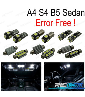 KIT 12 AMPOULES LED INTÉRIEUR AUDI A4 B5 BERLINE 96-01
