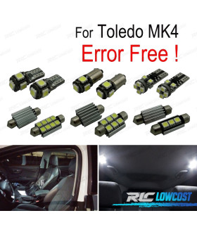 KIT 11 AMPOULES LED INTÉRIEUR POUR SEAT TOLEDO MK4 KG3 13-17