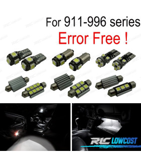 KIT 10 AMPOULES LED INTÉRIEUR POUR PORSCHE 911 996 CARRERA S TURBO 4S 98-05