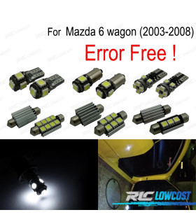 KIT 17 AMPOULES LED INTÉRIEUR POUR MAZDA 6 WAGON 03-08