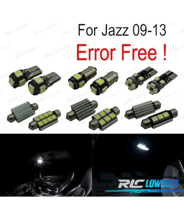 KIT 6 AMPOULES LED INTÉRIEUR POUR HONDA JAZZ 09-13