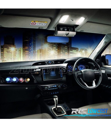 KIT 8 AMPOULES LED INTÉRIEUR TOYOTA HILUX MK8 MKVIII 15-