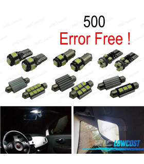 KIT 7 AMPOULES LED INTÉRIEUR POUR FIAT 500 07-17
