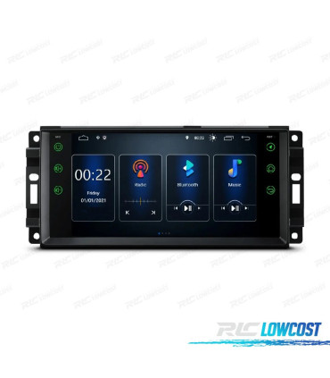 AUTORADIO GPS ANDROID 10 POUR DODGE JEEP CHRYSLER 07-11