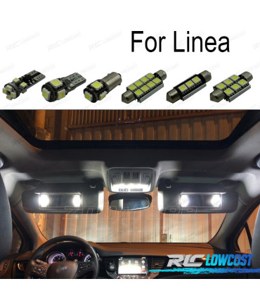 KIT 11 AMPOULES LED INTÉRIEUR POUR FIAT LINEA 07-14