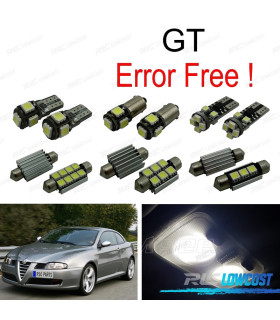 KIT 7 AMPOULES LED INTÉRIEUR ALFA ROMEO GT 03-10