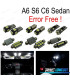 KIT 11 AMPOULES LED INTÉRIEUR AUDI A6 S6 RS6 C6 BERLINE 05-11