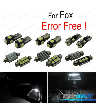 KIT 8 AMPOULES LED INTÉRIEUR POUR VOLKSWAGEN VW FOX 04-14
