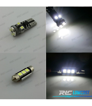 KIT 8 AMPOULES LED INTÉRIEUR POUR RENAULT CLIO 2 II MK2 98-05