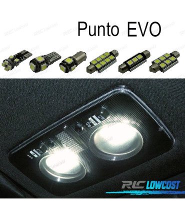 KIT 10 AMPOULES LED INTÉRIEUR FIAT PUNTO EVO 09-12
