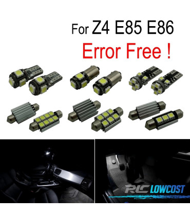 KIT 14 AMPOULES LED INTÉRIEUR BMW Z4 E85 E86 Z4 ROADSTER COUPÉ CABRIOLET 03-08