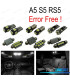 KIT 16 AMPOULES LED INTÉRIEUR POUR AUDI A5 S5 RS5 B8 08-15