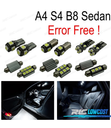 KIT 13 AMPOULES LED INTÉRIEUR POUR AUDI A4 B8 S4