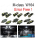 KIT 16 AMPOULES LED INTÉRIEUR POUR MERCEDES CLASSE ML W163 98-05