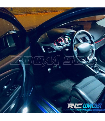 KIT 12 AMPOULES LED INTÉRIEUR 2009-2016, POUR RENAULT MEGANE III 3 MK3 COUPÉ