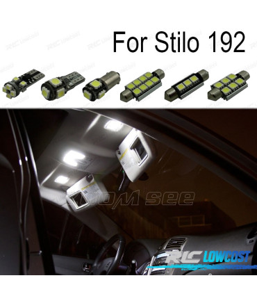 KIT 14 AMPOULES LED INTÉRIEUR POUR FIAT STILO 192 01-07