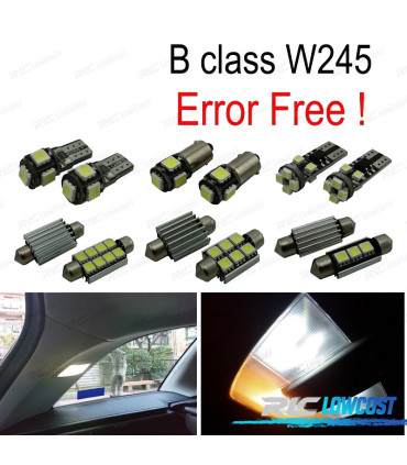 KIT 12 AMPOULES LED INTÉRIEUR POUR MERCEDES CLASSE W169 A150 A160 A170 a180 A200 05-12