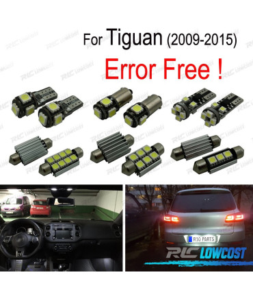 KIT 14 AMPOULES LED INTÉRIEUR POUR VOLKSWAGEN VW TIGUAN 09-15