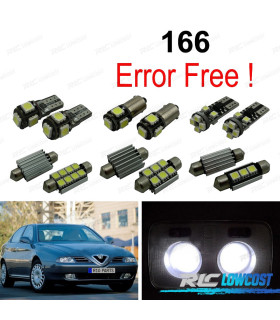 KIT 16 AMPOULES LED INTÉRIEUR ALFA ROMEO 166 98-07
