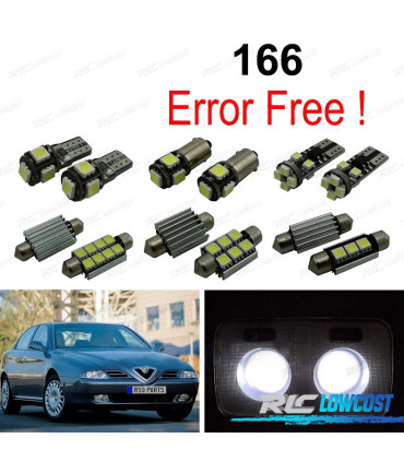 KIT 16 AMPOULES LED INTÉRIEUR POUR ALFA ROMEO 166 98-07