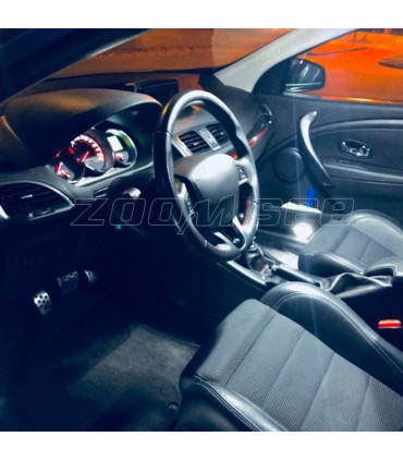 KIT 15 AMPOULES LED INTÉRIEUR POUR RENAULT MEGANE III 3 MK3 GRANDTOUR 09-15