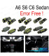 KIT 17 AMPOULES LED INTÉRIEUR AUDI A6 S6 RS6 C6 BERLINE 05-11