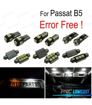 KIT 17 AMPOULES LED INTÉRIEUR POUR VOLKSWAGEN VW PASSAT B5 97-05
