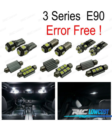 KIT 15 AMPOULES LED INTÉRIEUR POUR BMW E90 BERLINE 320D 320D XDRIVE 320XD 325D 325I 325XI 05-11
