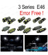 KIT 16 AMPOULES LED INTÉRIEUR BMW E46 BERLINE COUPE 328I 330I 330XI 325CI 323CI 328CI 330CI M3 99-05