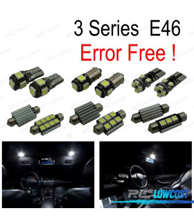 KIT 16 AMPOULES LED INTÉRIEUR BMW E46 BERLINE COUPE 328I 330I 330XI 325CI 323CI 328CI 330CI M3 99-05