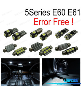 KIT 18 AMPOULES LED INTÉRIEUR POUR BMW E60 E61 M5 520I 523I 530I XDRIVE 520D 525D 535D 530D TOURING BERLINE 03-10