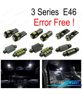 KIT 17 AMPOULES LED INTÉRIEUR BMW SÉRIE 3 E46 BERLINE COUPÉ M3 318I 318TI 323I 323IS 325I 325XI 99-05