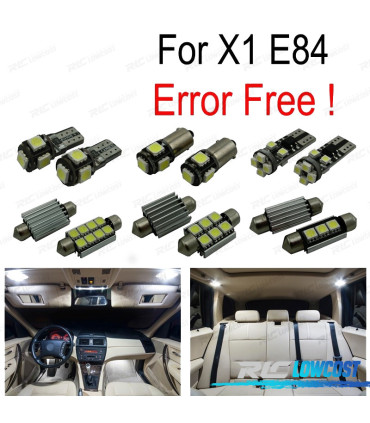 KIT 16 AMPOULES LED INTÉRIEUR BMW X1 E84 10-15