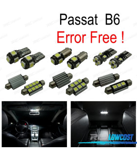 KIT 16 AMPOULES LED INTÉRIEUR POUR VOLKSWAGEN VW PASSAT B6 BERLINE WAGON 06-11