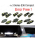 KIT 16 AMPOULES LED INTÉRIEUR POUR BMW SÉRIE 3 E36 BERLINE COMPACT 316G 316I 318TDS 318TI 323TI 94-00