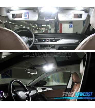 KIT 16 AMPOULES LED INTÉRIEUR AUDI A6 S6 RS6 C7 BERLINE 12-17