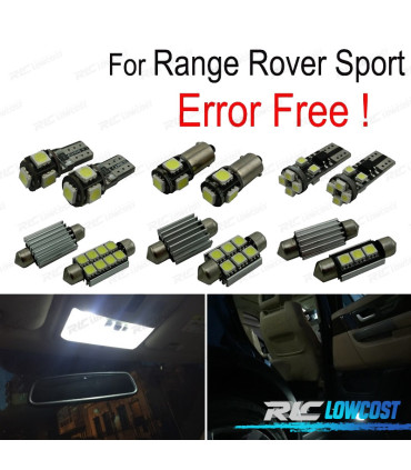 KIT 10 AMPOULES LED INTÉRIEUR POUR LAND ROVER 14-